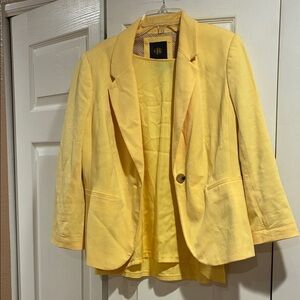 Yellow Women's Blazer and shirt